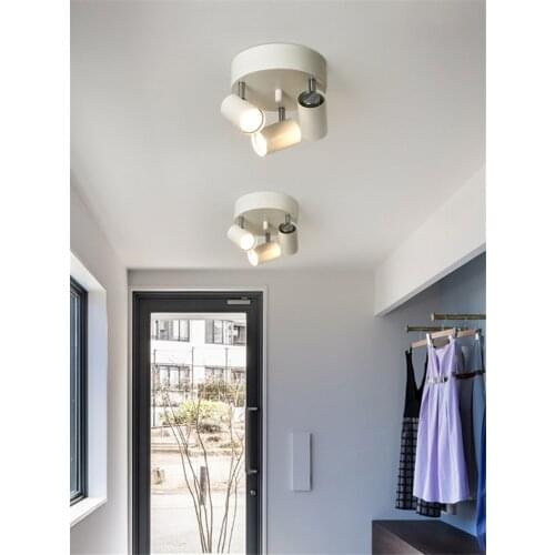 Nordic Rotary Ceiling Lights Led Living Room Bedroom Background Ceiling Lamps GU10 Restaurant Cloakroom Clothing Shop Lighting