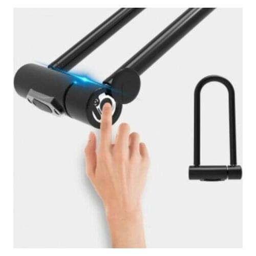 U Shape Fingerprint Lock IP65 Waterproof Smart fingerprint Security Lock for Shop/Office Glass Door Bike Motor