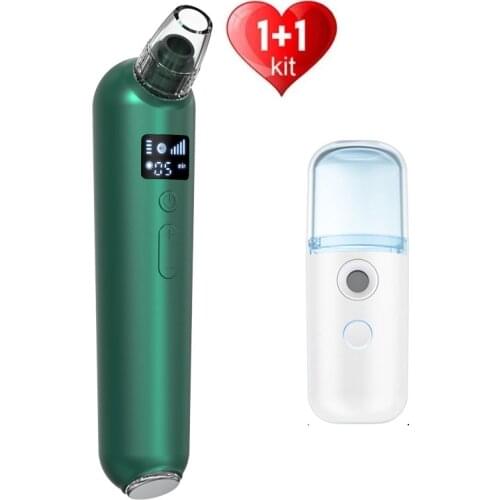 Ultrasonic Deep Removal of Blackheads. USB Charging Vacuum Facial Cleansing Facial and Nose Cuticles. + Nano Ion Facial Spray