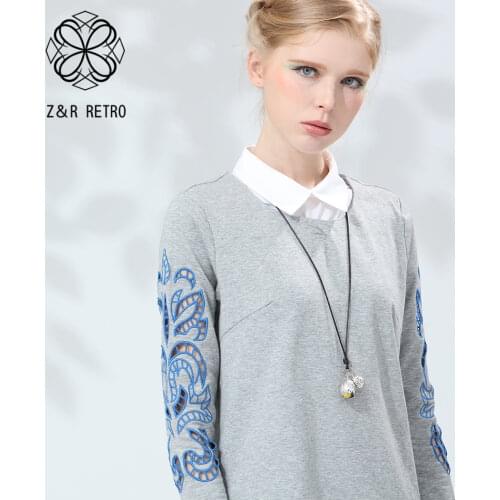 2021 Vintage Long Necklace For Women With Handmade Retro Flower Leather Chains Pendants Jewelry Female Suspension Accessories