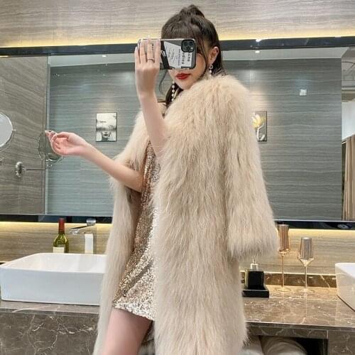Jacket Women Faux Fur Coat Autumn And Winter Faux Fur Coat Womens Long Veste Femme