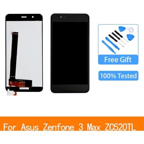 5.2" LCD For ASUS Zenfone3 Max ZC520TL LCD Display Touch Screen withFrame Digitizer Assembly For ASUS Zenfone3 MAX X008D