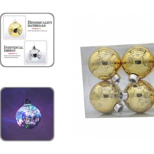 Plastic 1 Box Lovely Holiday Gift Christmas Tree Balls Practical Balls Pendants Eye-catching Home Decor