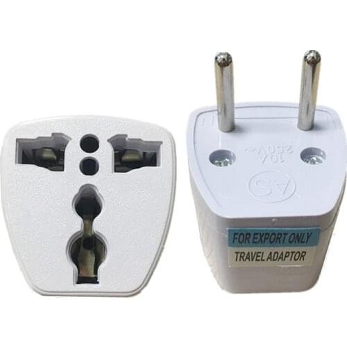 1pcs European EU Plug Adapter Australia AU UK US To EU European Euro Travel Adapter Power Sockets Electrical AC Converter Outlet