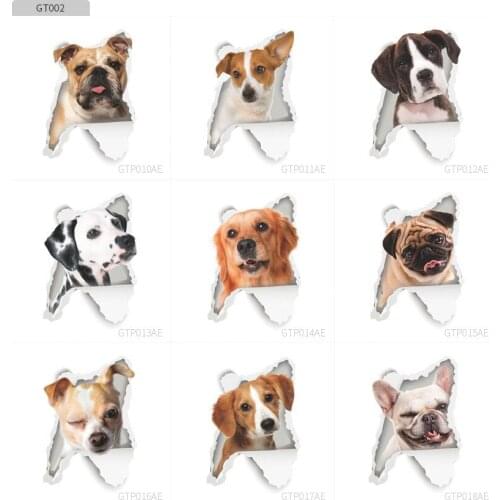 3d Lovely Cat Dog Switch toilet Stickers Wall Stickers Home Decor Bedroom Living Room Parlor Broken Home Decoration