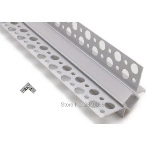 50 X 2M Sets/Lot Wall washer led aluminum profile light X shape aluminium led extrusion profile for wall corner lights