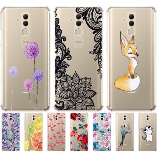 Case For Huawei Mate 20 Lite Case 6.3" Inch Transparent Silicon Soft Phone For Huawei Mate 20 Lite Cover Coque Capa