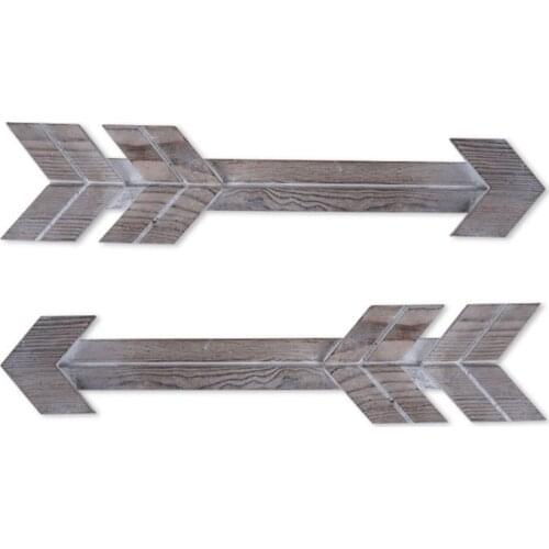Farmhouse Home Wall Decoration Wooden Arrow For Bar Restaurant Cafe Shop Retro Hanging Art 2PCS Arrows Indicate American