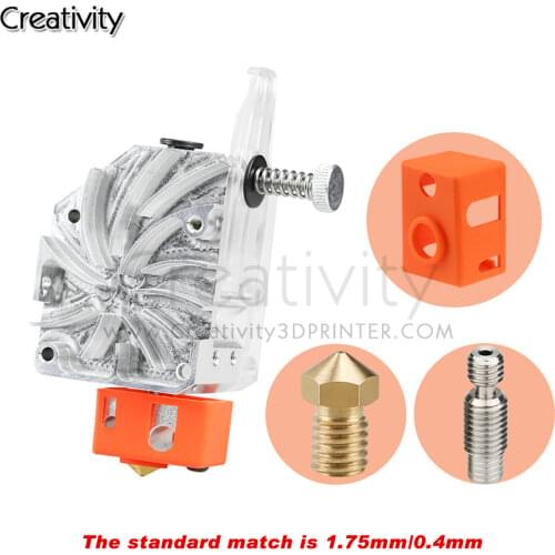 Ender 3 Short Distance Printing 3D printer parts NF-BMG-WIND V6 Ddouble Gear Drive BMG Extruder With Nozzle Throat