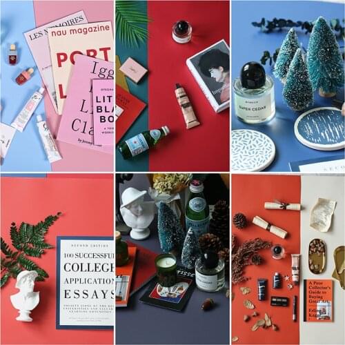 Hot Morandi Color Paperboard Backdrop Paper Photography Board Food Shooting Photo Studio Background Adornments Accessories Props