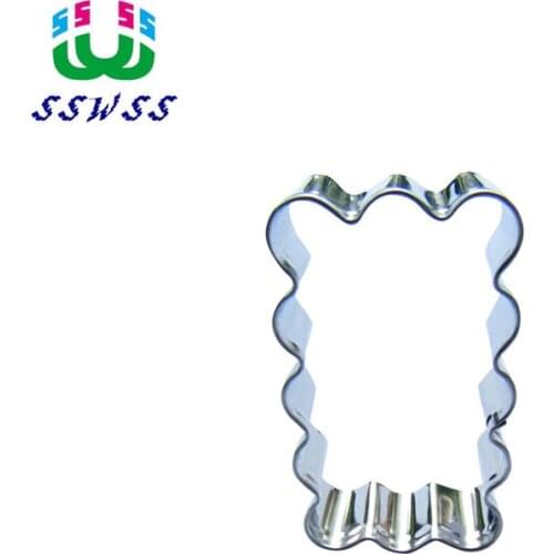 Wave Shape Mini Rectangle Cake Cookie Biscuit Baking Molds,4.5 CM Bricks Cake Decorating Fondant Cutters Tools,Direct Selling