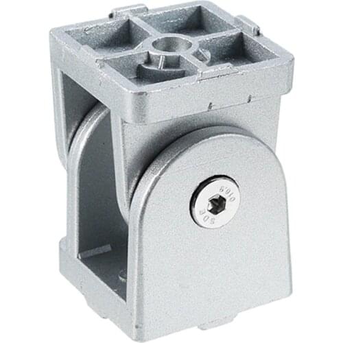 2pcs 1pcs Zinc Alloy Flexible Pivot Joint Connector for Aluminum Extrusion Profile 2020 3030 4040 Series Slot 6/8mm