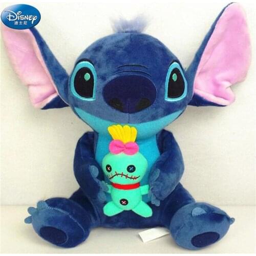 23cm Disney Lilo & Stitch Stuffed Cartoon Plush Toy Cute Anime Animal Pillow Home Decorative Birthday Gift Doll Toy For Children