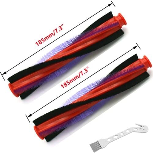 2pcs 185/225mm Roller Brush Kit Bar For DYSON V6 brush DC59 DC62 SV073 SV03 Vacuum Cleaner Attachment BrushRoll End Cap Cover