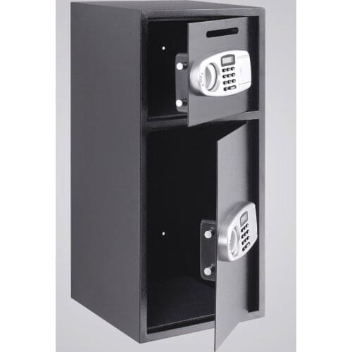 New Digital Double Door Safe BoxStrong Iron Larger Digital Keypad Security Box W/ Safe Lock Money Jewelry