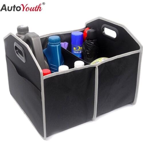 AUTOYOUTH Car Trunk Storage Organizer Foldable High Capacity Storage Box For Universal Cars high quality