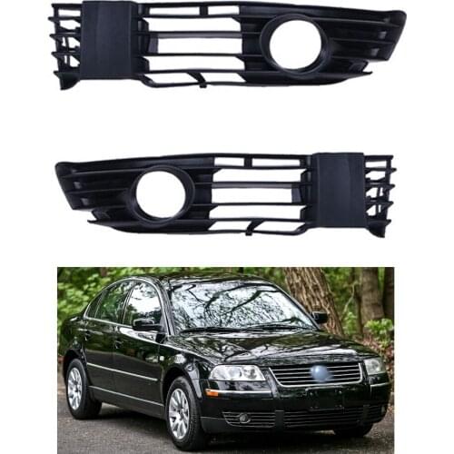 Front Bumper Fog Light Left & Right Grille w/ Hole fit for VW Passat GLS B5 B5.5 2002-2005