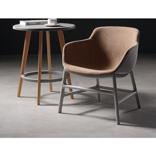 Modern Casual Single Small Sofa Chair Study Bedroom Office Chair Dining Room Chairs Restaurant Suitable Chair Armchair