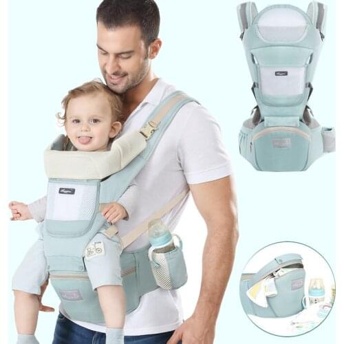Breathable Hipseat Baby Carrier Infant Kid Travel 0-36 Months Sling Front Facing Kangaroo Wrap Carrier Mochila Baby Gear Bb50