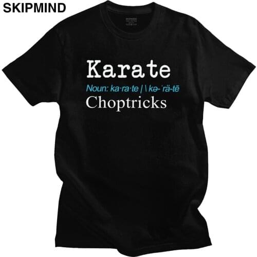 Funny Karate Definition T Shirt Men Urban Fashion Cotton Casual T-shirt Short Sleeves Karateka Tee Loose Fit Apparel Gift Idea
