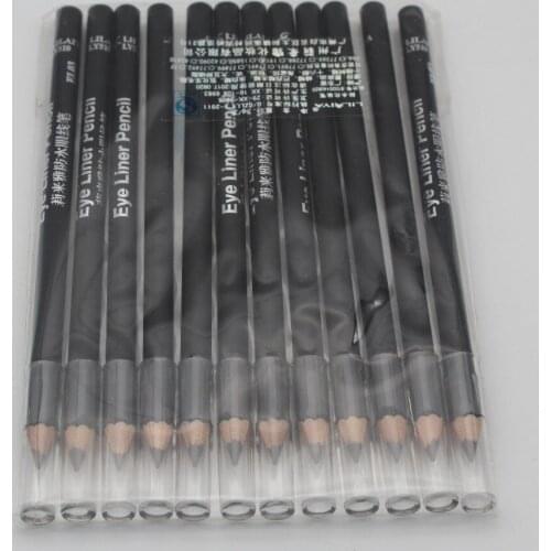 12pcs/Set Professional Waterproof Brown Color Eye Liner Pencil Makeup Eyeliner Pen Fashion Cosmetic Tools
