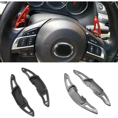 2pcs/lot For Mazda 3 (BM/BN) Mazda 6 (GJ/GL) MX-5 MX5 (ND) Aluminum Shift Paddle Extension Steering Wheel Shift Paddles