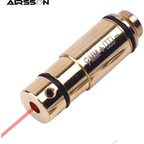 9mm Laser Training Bullet Tactical Red Dot Laser Boresight Trainer Cartridge for Dry Fire Training Hunting Shooting Accessories