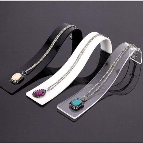 Acrylic Bracelet Necklace Jewelry Display Stand Durable Prop Show Rack Shelf Holder Organizer