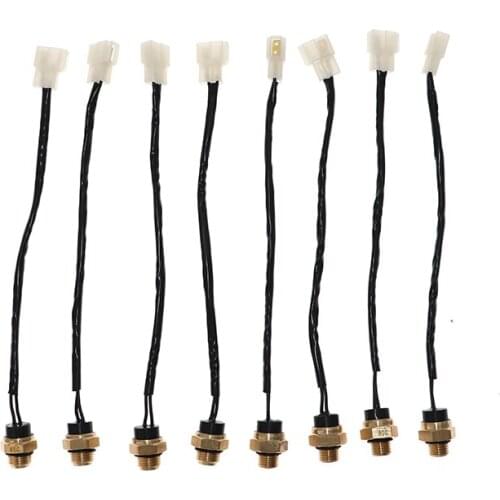 Motorcycle M14/M16 Electric Radiator Coolant Fan Water Temperature Thermostat Switch Temp Sensor WITH WIRE for 200 250 400 450