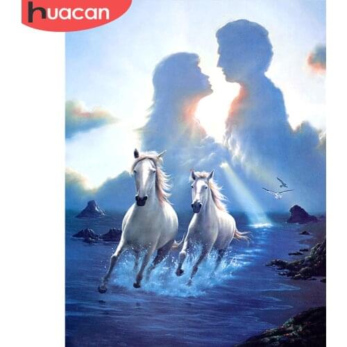 HUACAN Daimond Painting Horse Mosaic 5D Full Square Diamond Rhinestone Embroidery Animal Cross Stitch Handicraft Wall Art