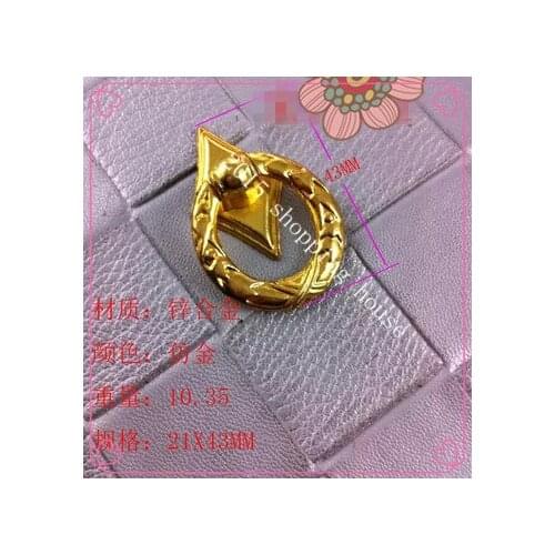 Single hole Chinese antique European golden rings hidden fall flowers dark drawer door handle classical small