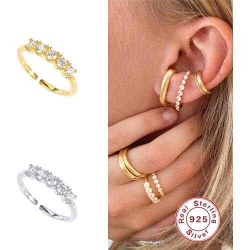 BOAKO Ring For Women 925 Sterling Silver Rings Vintage Crystal CZ Finger 2021 Trend Wedding Jewelry Diamond Gold Ring Girl