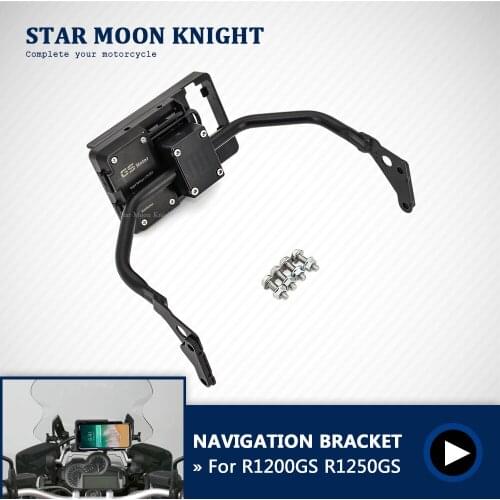 R1200GS R1250GS Motorcycle Mobile Phone GPS Navigation Bracket Support 12MM fits For BMW R 1200 GS LC ADV R1250 GS Adventure