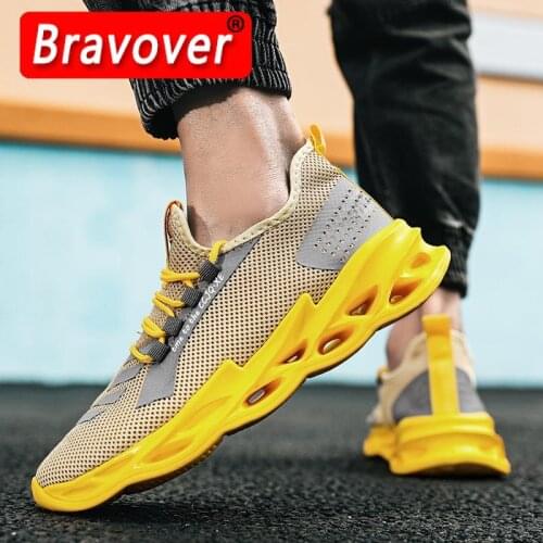 2021 New Trend Blade Sneakers Mens Mesh Casual Shoes Mens Thick-Soled Lightweight Sneakers