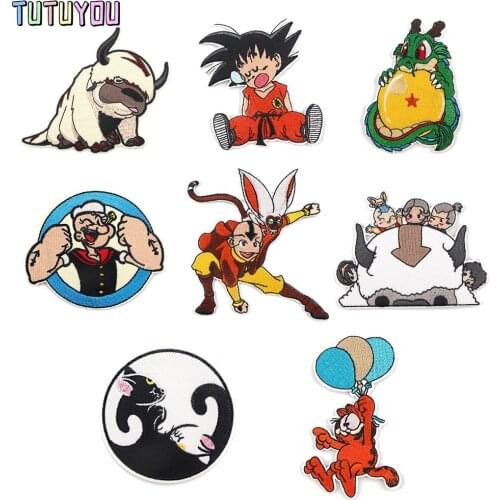 PC1768 Magic Story Cartoon Sticker For Clothing Applications Patches On Clothes Iron Embroidered Patch For Backpack Badge