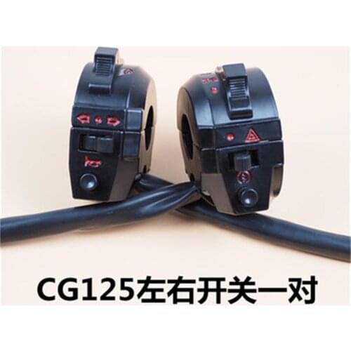 Motorcycle Handlebar Switch Assy Assembly Electric Start Horn Headlight Turn Signal Button for Honda ZJ125 CG125 ZJ CG 125