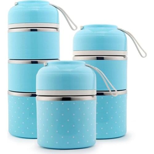 Food Container Portable Thermal Lunch Box For Kids Office School Lunchbox Stainless Steel Leakproof Thermos Lunch Box Lancheira