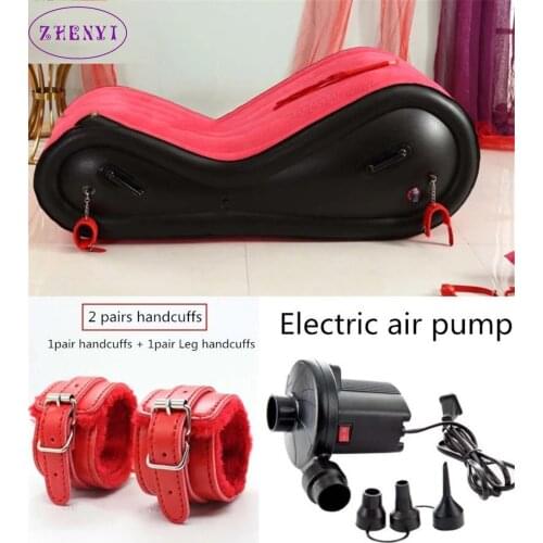 BDSM Portable Inflatable Air Sex Sofa Adult Game Sex Toys For Couples Women Gay Chair Handcuffs Garden Outdoor Foldable Bed