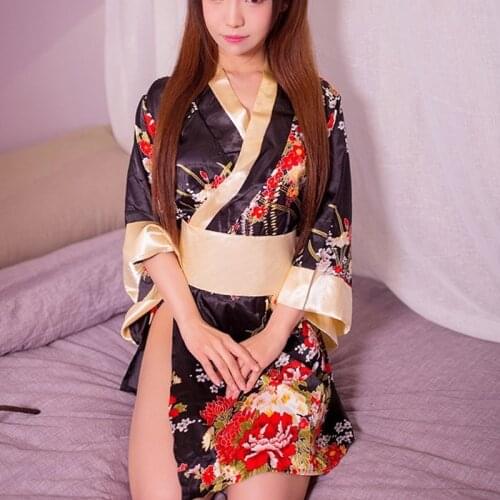 Sexy Japanese Kimono Traditional Japanese Kimonos Costume Geisha Cosplay Haori Obi Yukata Kimono Sexy Japanese Dress 10318