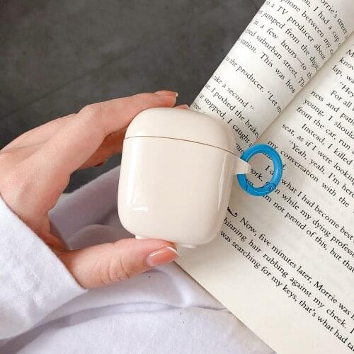 Cute Solid Color Silicone Earphone Case For Baseus W04 TWS Wireless Earphone Cover Protective Case For Baseus W04 Pro With HooK