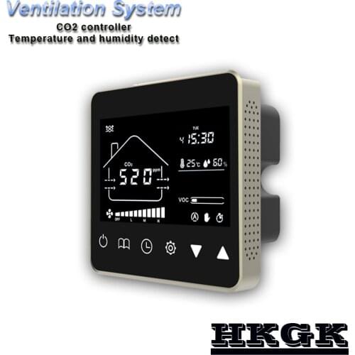 Temperatura, visualizzazione del tempo di aria di controllo di qualità CO2 350-1500ppm di regolazione per il controllo Remoto