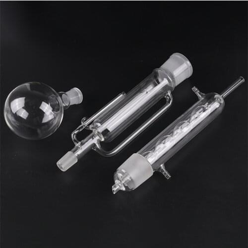 Soxhlet Distillation Extractor Extraction Distiller Fat Extractor Serpentine Condensation Tube