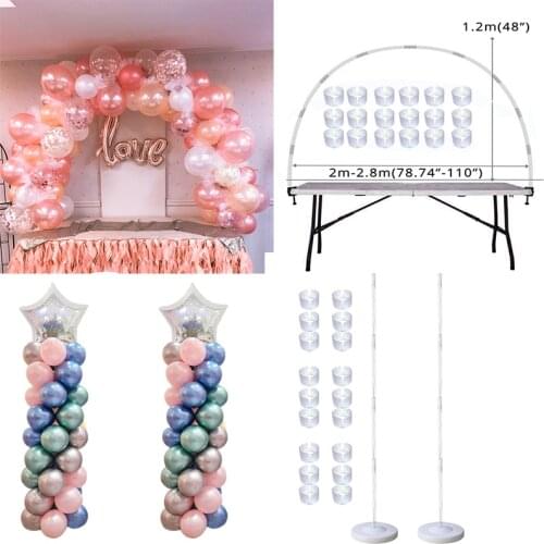 Wedding Party Decor Table Balloon Arch Set Balloon Column Stand Birthday Party Balloons Accessories Baby Shower Decorations