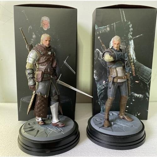 Witcher-ed 3 Hunt Geralt Action Figure Wild 907 Wolf PVC Collectable Model Toys Gift Doll
