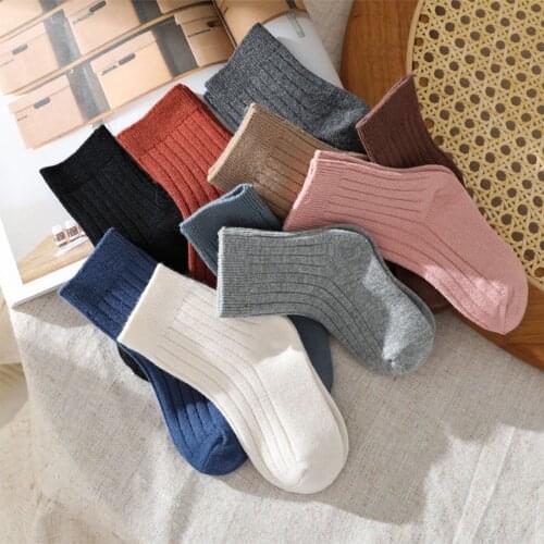 2021 Spring Autumn Childrens Socks New Solid Vertical Striped Boy Anti Slip Newborn Baby Socks Cotton Infant Socks For Girls