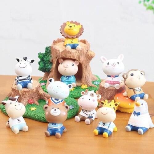 Japan Animal Look Up Sky figurine decoration fairy garden miniature home bonsai ornaments resin toy gift 1910