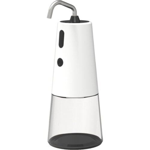 GTBL Automatic Foaming Soap Dispenser, Pressless Infrared Rechargeable Soap Dispenser for Bathroom Kitchen Office (White)