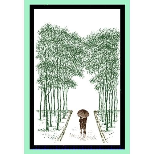 DABOXIBO Forest Path Clear Stamps Mold For DIY Scrapbooking Cards Making Decorate Crafts 2020 NEW Arrival