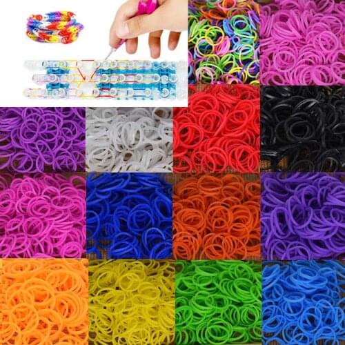 Diy toys rubber bands bracelet for kids or hair loom refill band make woven DIY Christmas 2019 Gift