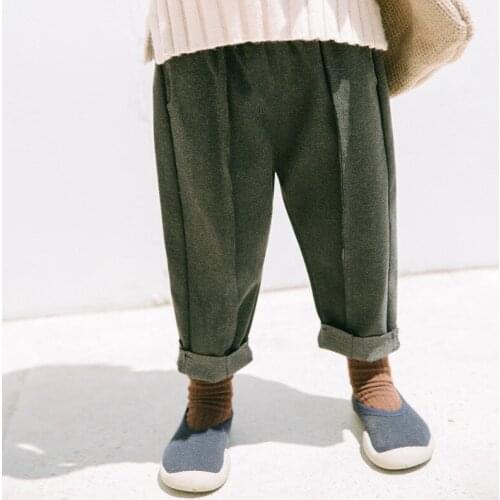 Childrens Tracksuits Toddler Girl Winter Clothes Toddler Pants 2018 Autumn Winter New Kids Harem Pants Baby Casual Trousers